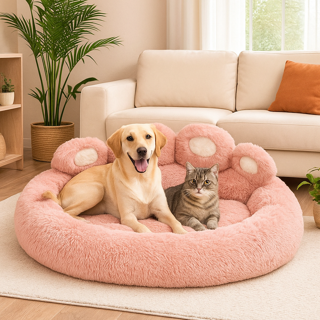 Lit en Peluche Confortable pour Chiens & Chats